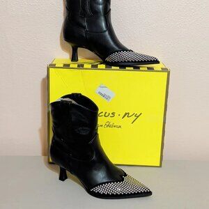 Circus by Sam Edelman Yolanda Metal Women's Boots Black Size 8 M